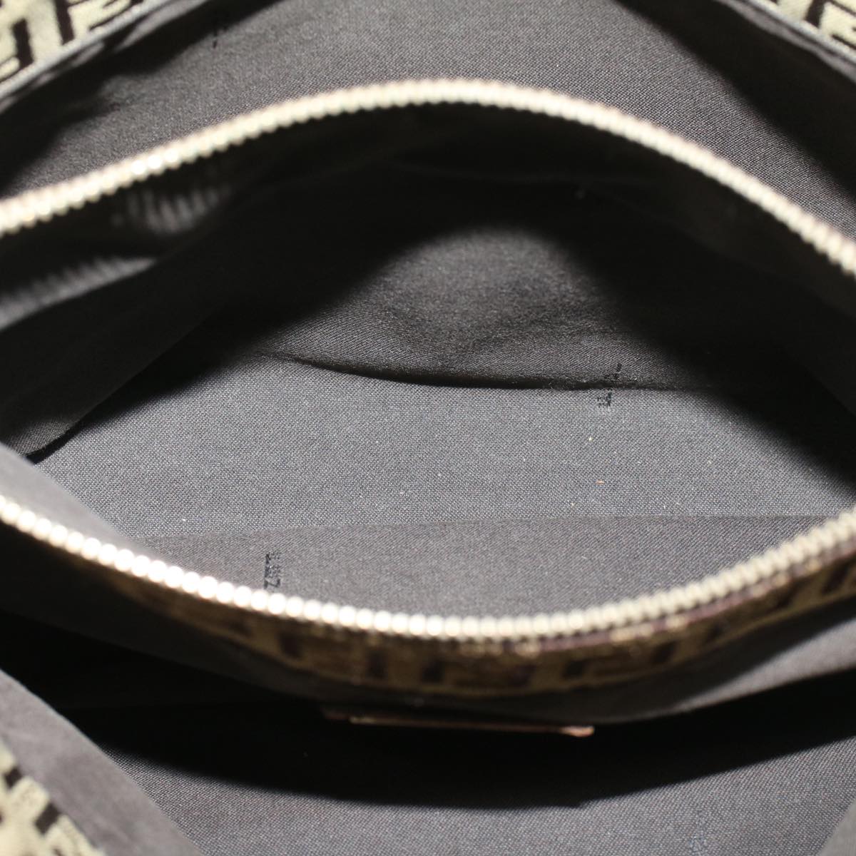 FENDI Zucchino Canvas Tote Bag Brown rd5439