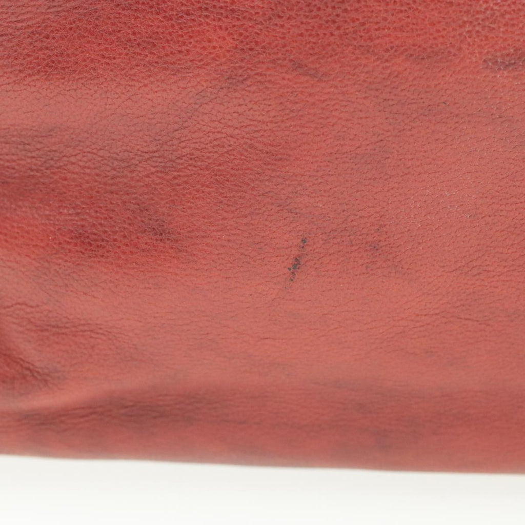 GUCCI Green Carpet Challenge Fringe Bamboo Tote Bag Leather 2way Red rd707