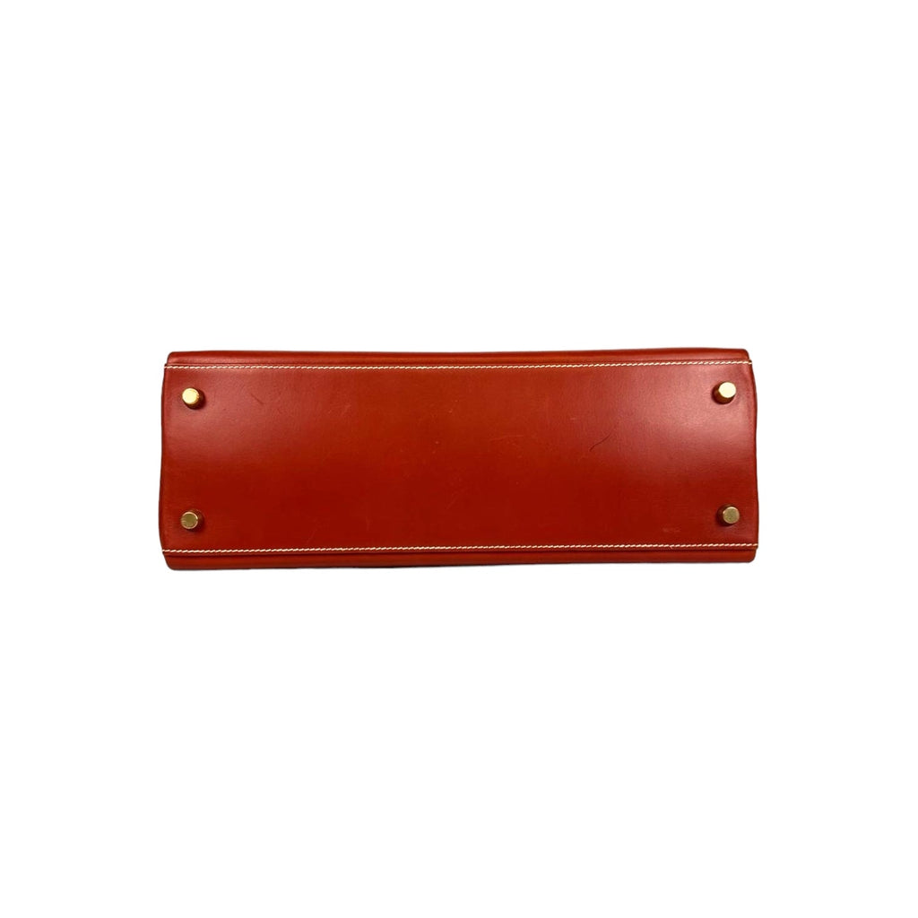 HermÃƒÆ’Ã‚Â¨s Kelly 32 Red Box Calfskin Gold
