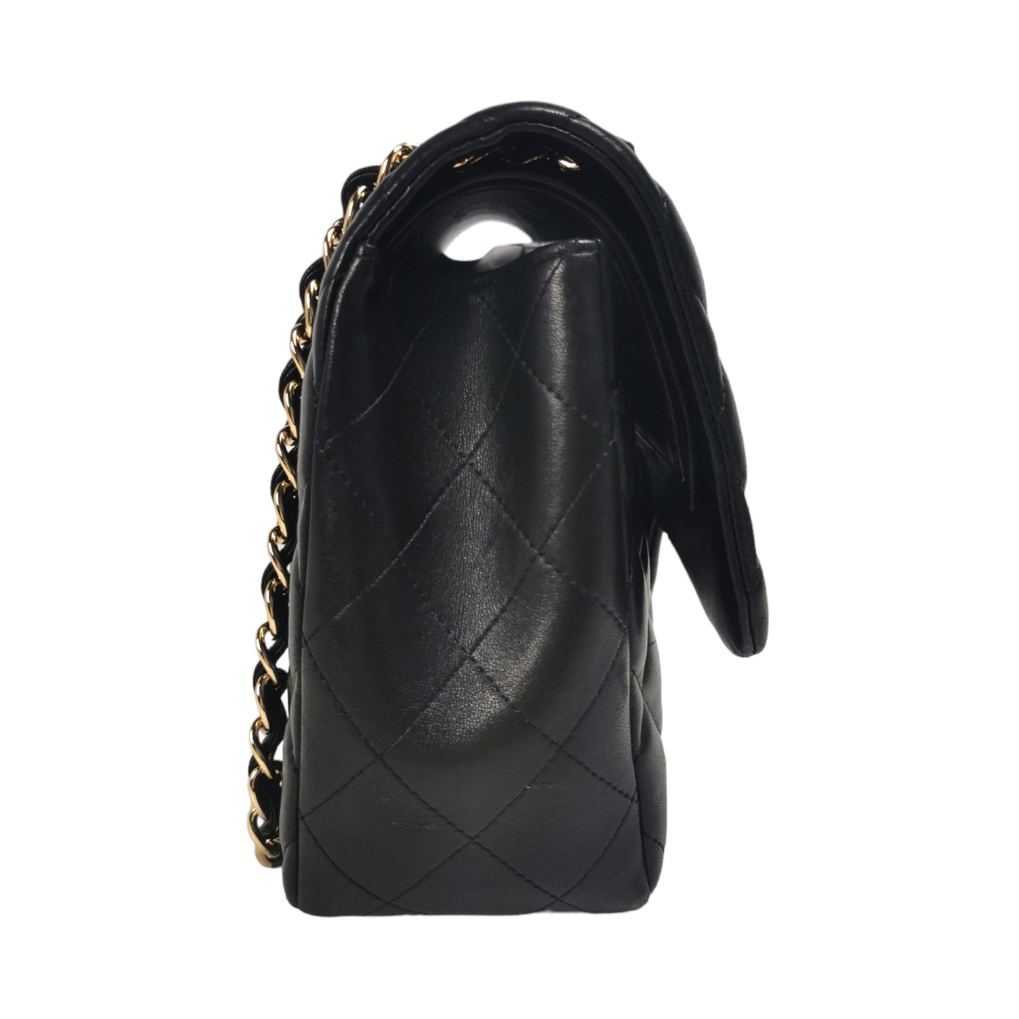 Chanel Classic Double Flap Jumbo Black Lambskin Gold
