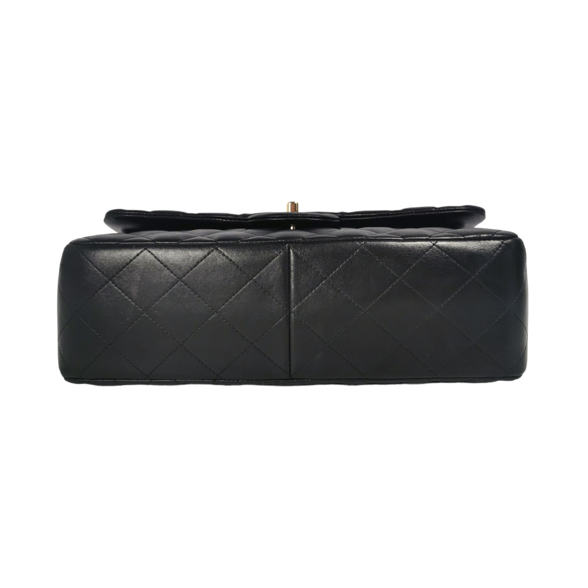 Chanel Classic Double Flap Jumbo Black Lambskin Gold