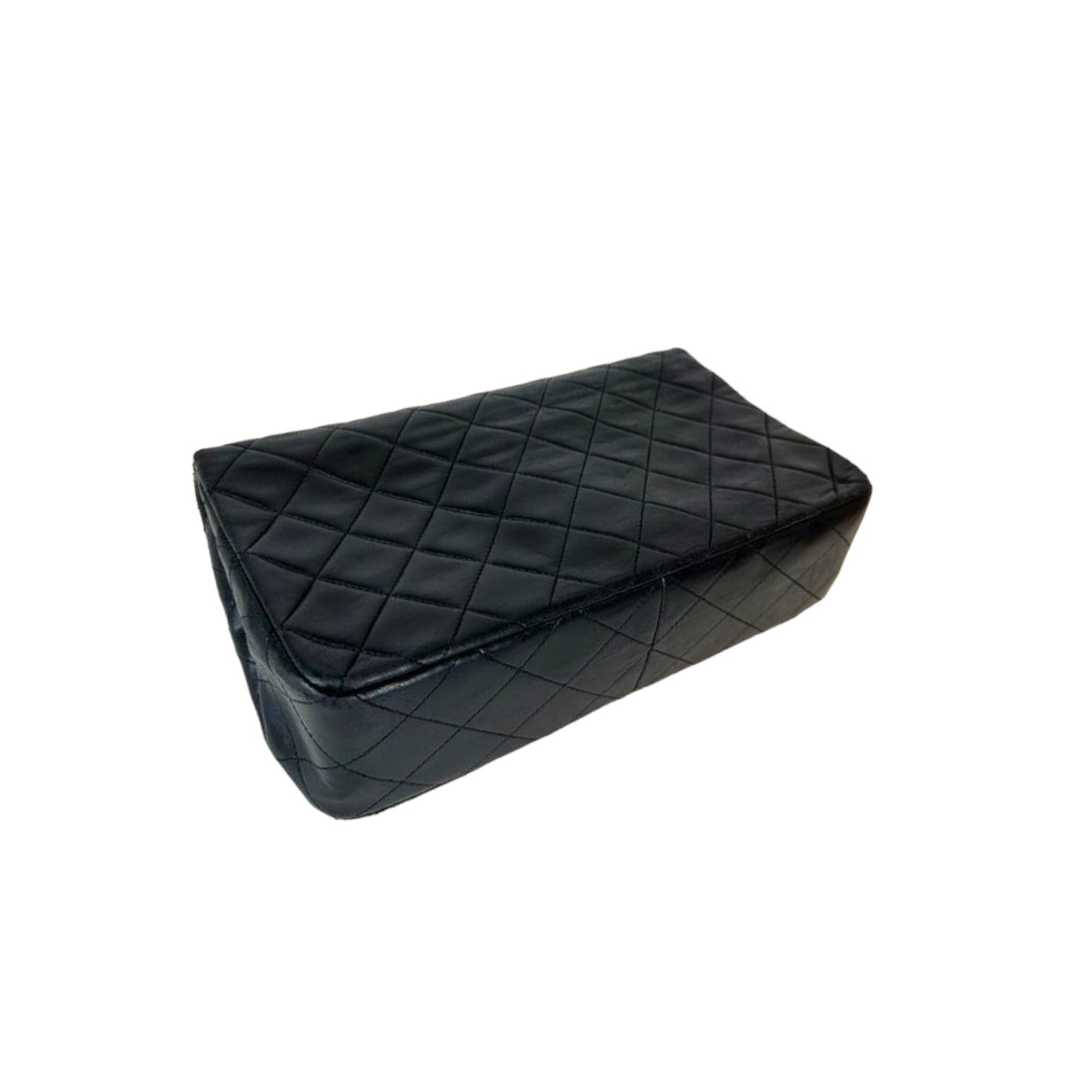 Chanel Full Flap Bag Small Black Lambskin Gold