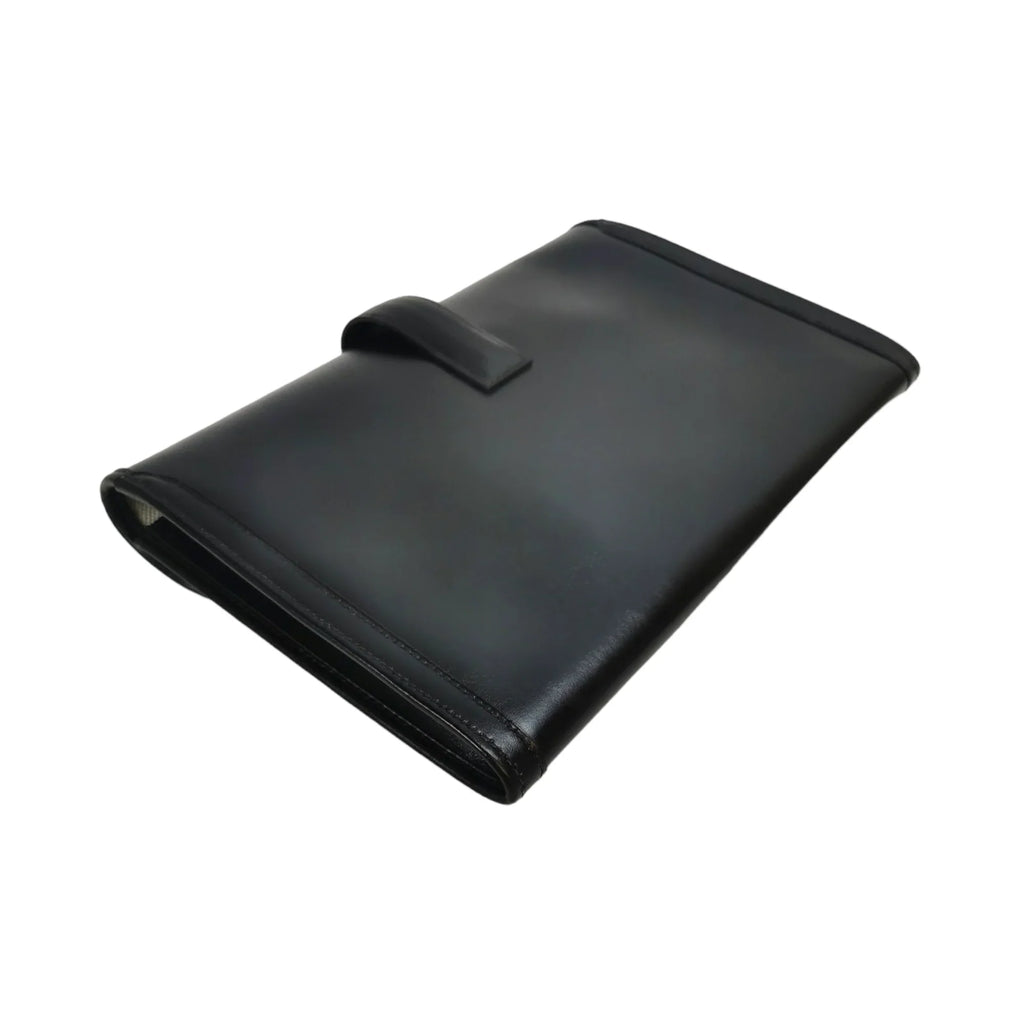 HermÃƒÆ’Ã‚Â¨s Jige Elan Clutch Small Black Box Calfskin