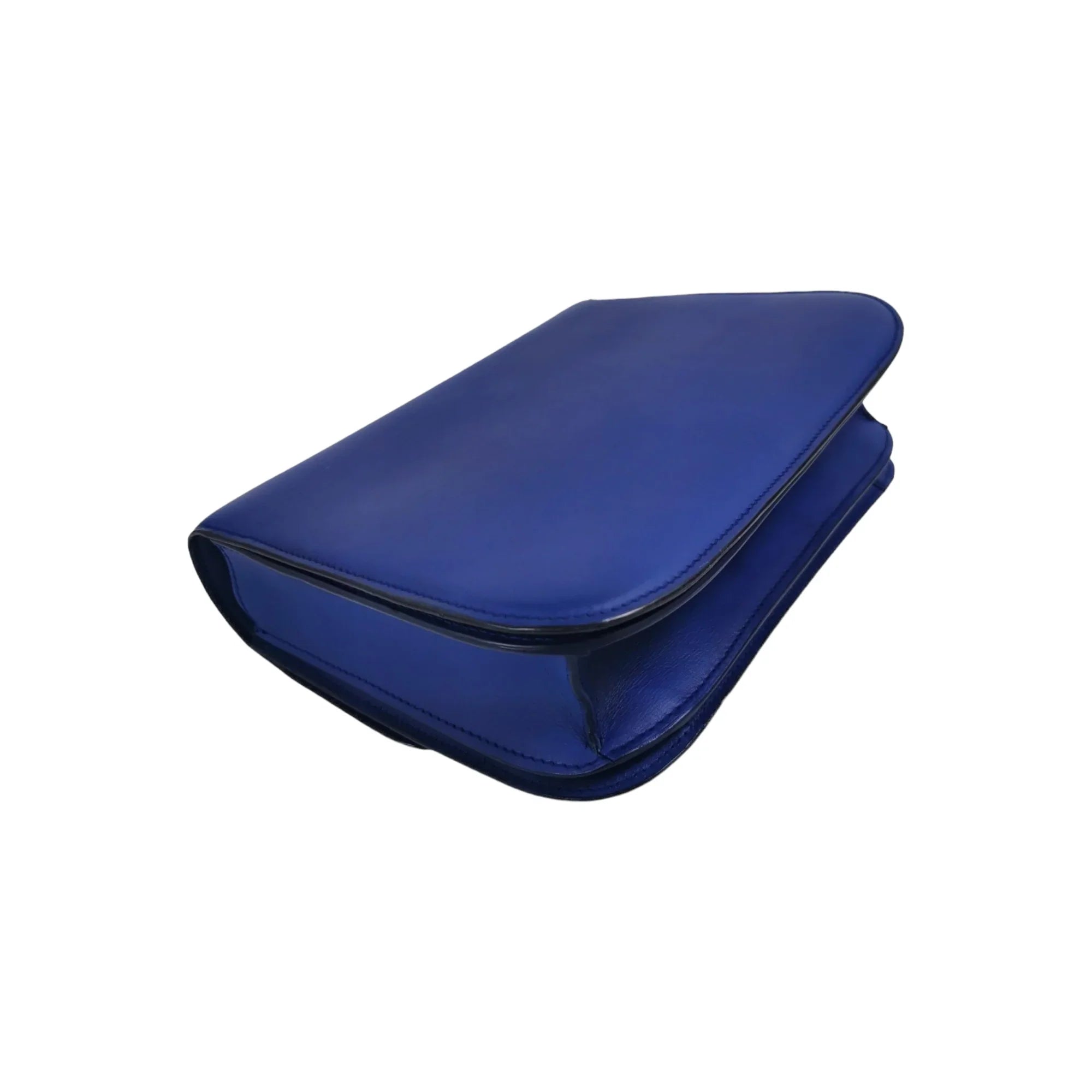 Celine Classic Medium Blue Box Leather Gold