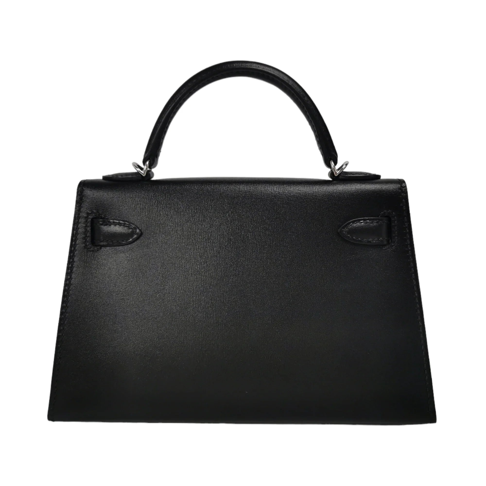HermÃƒÆ’Ã‚Â¨s Kelly Mini Black Box Calfskin Palladium