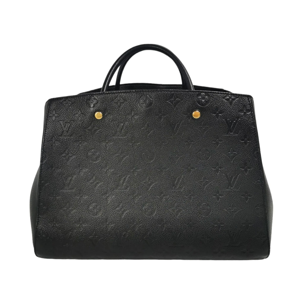 Louis Vuitton Montaigne GM Black Monogram empty