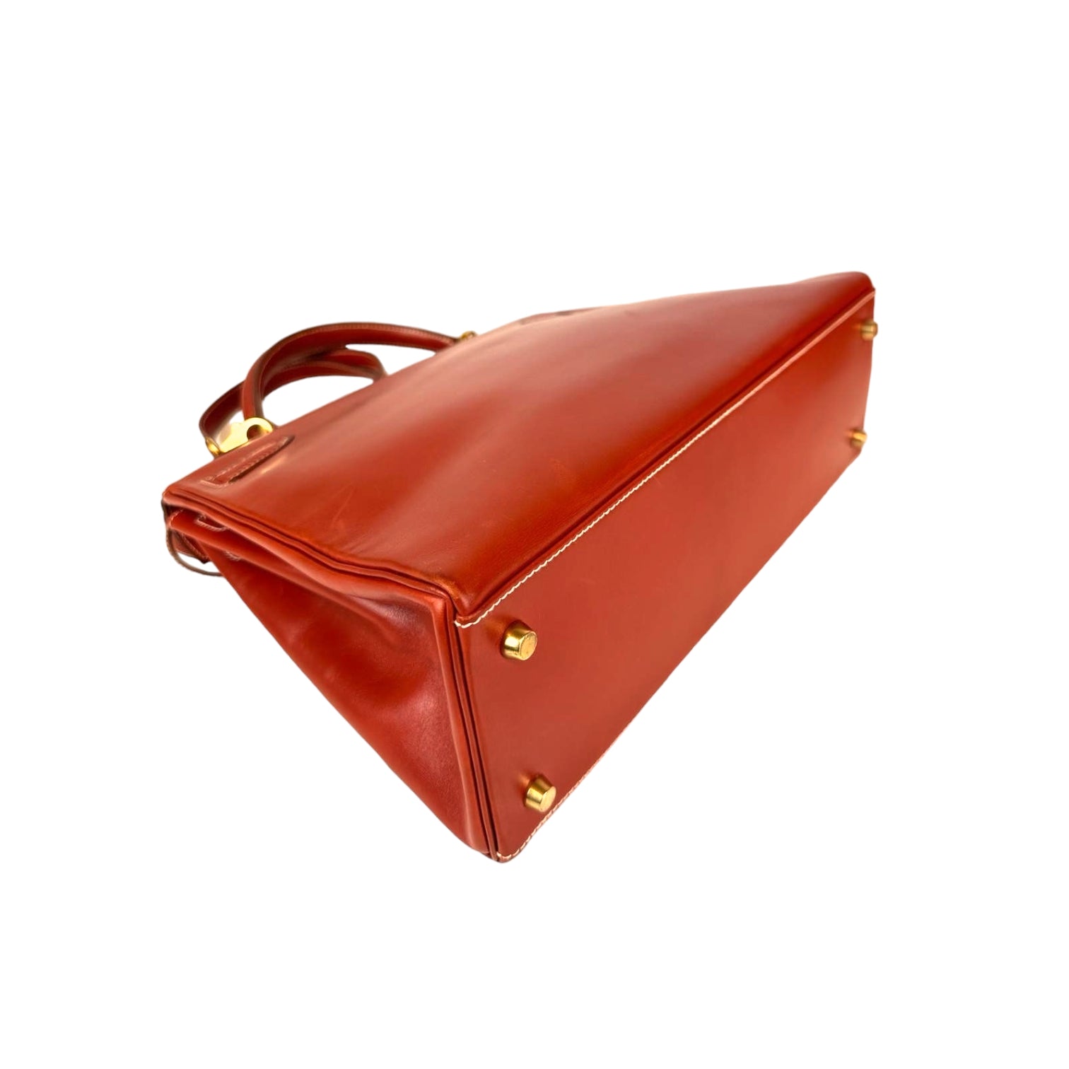HermÃƒÆ’Ã‚Â¨s Kelly 32 Red Box Calfskin Gold