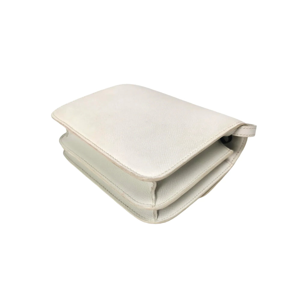 HermÃƒÆ’Ã‚Â¨s Constance 18 White Epsom Leather