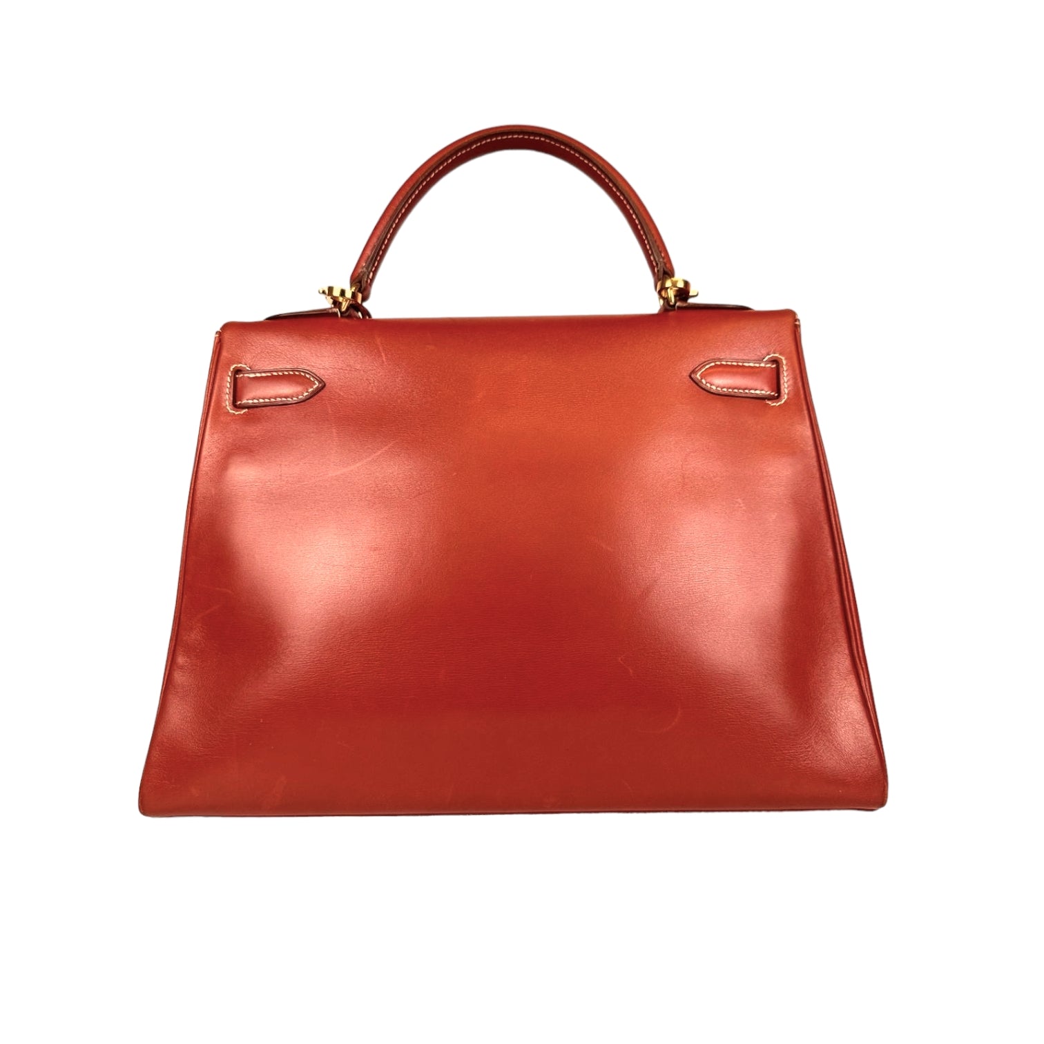 HermÃƒÆ’Ã‚Â¨s Kelly 32 Red Box Calfskin Gold