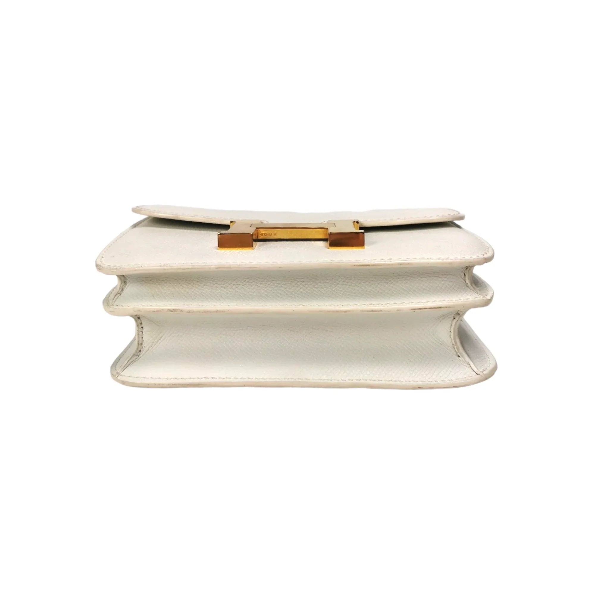HermÃƒÆ’Ã‚Â¨s Constance 18 White Epsom Leather