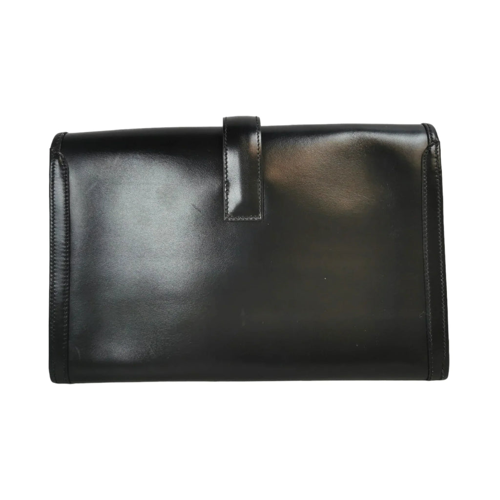 HermÃƒÆ’Ã‚Â¨s Jige Elan Clutch Small Black Box Calfskin