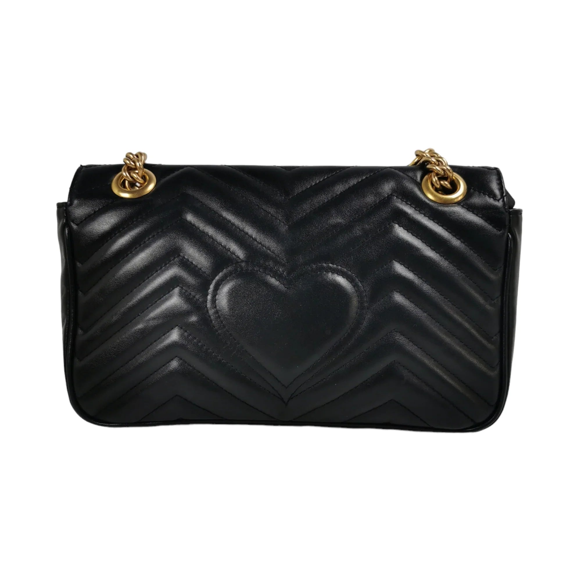 Gucci GG Marmont Small Black MatelassÃƒÆ’Ã‚Â© Leather