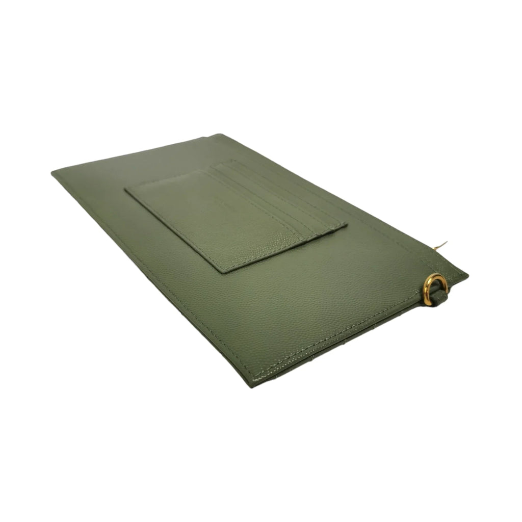 Yves Saint Laurent Olive Green Clutch