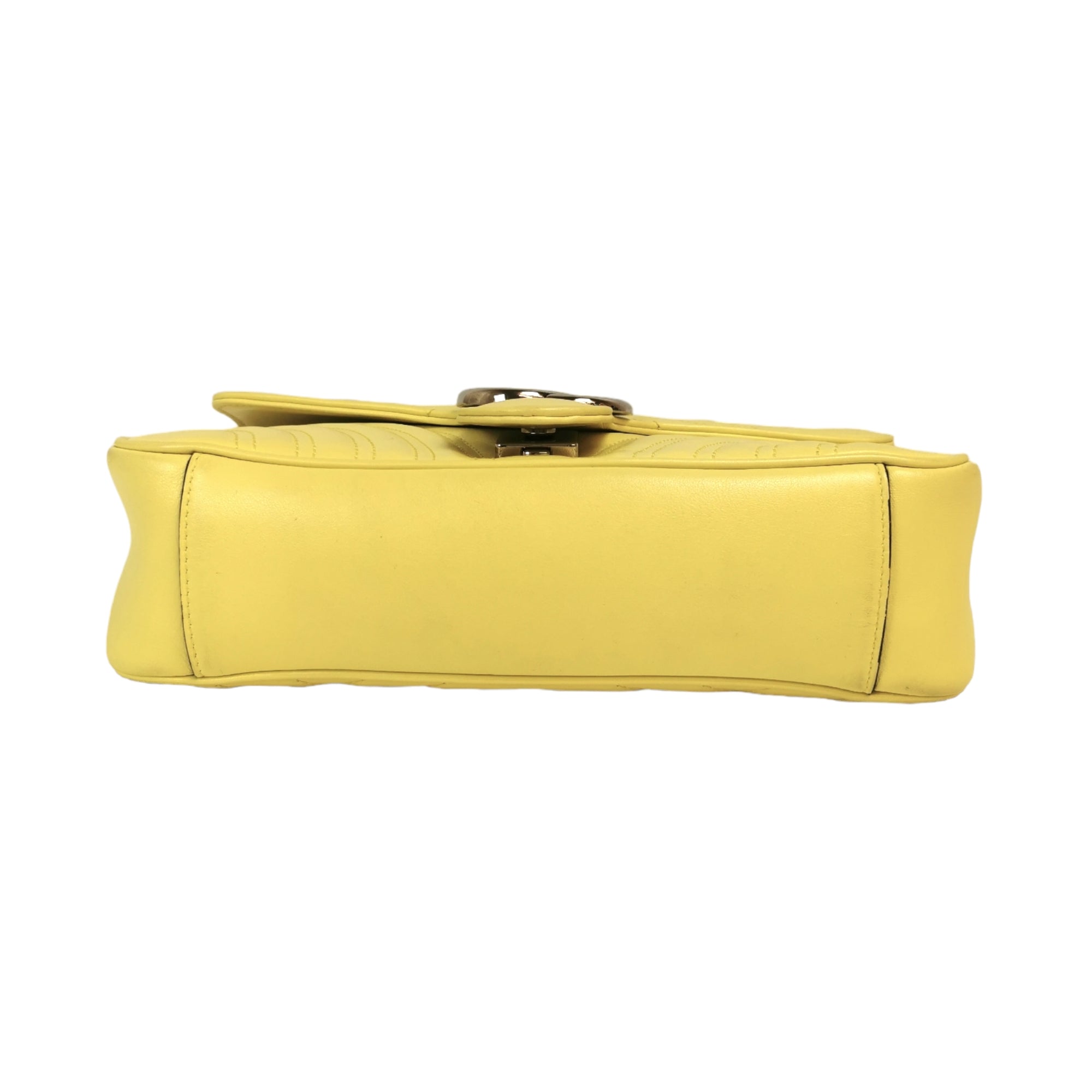 Gucci GG Marmont Small Yellow MatelassÃƒÆ’Ã‚Â© Leather