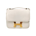 HermÃƒÆ’Ã‚Â¨s Constance 18 White Epsom Leather