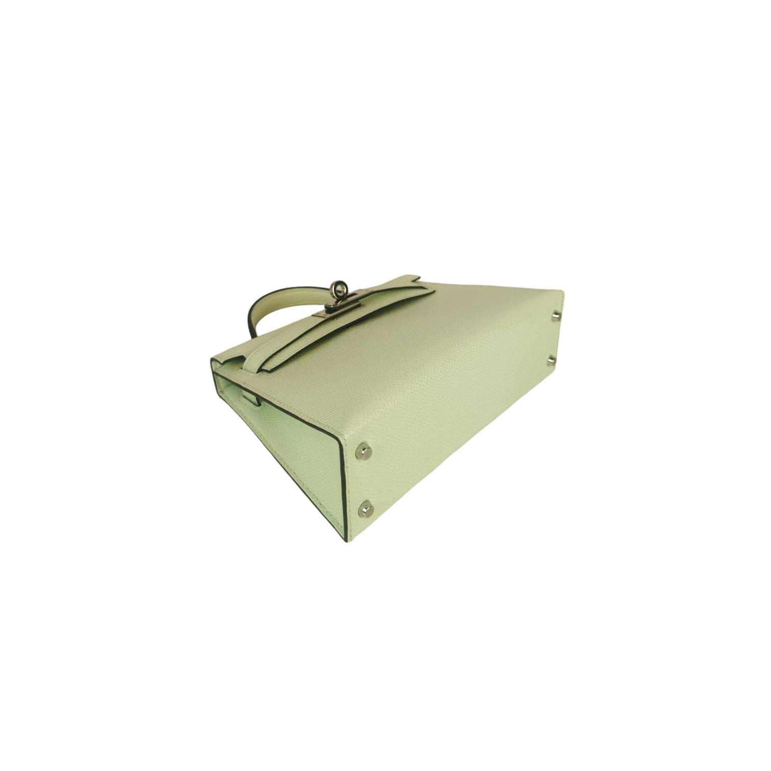 HermÃƒÆ’Ã‚Â¨s Mini Kelly Vert Fizz Epsom Palladium
