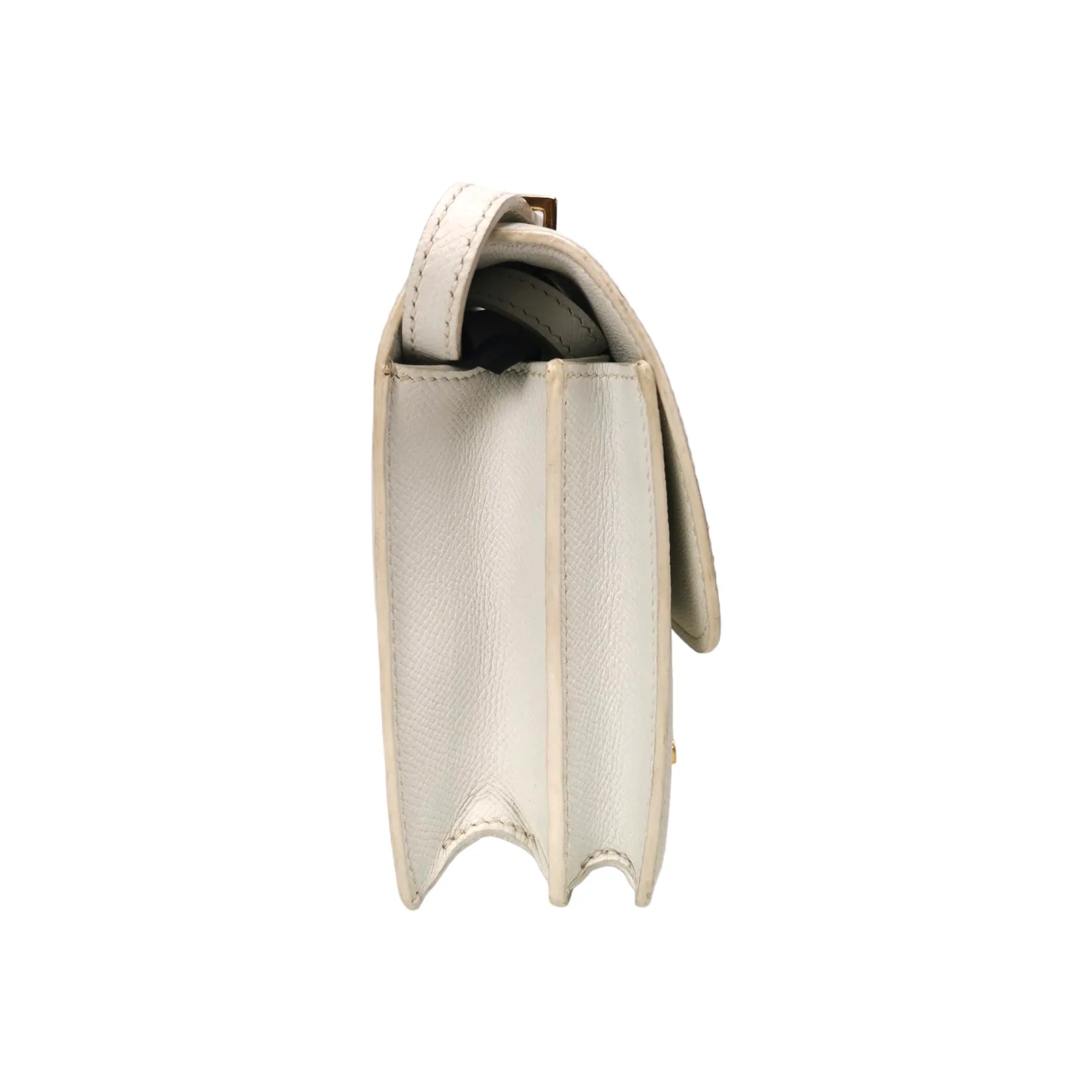 HermÃƒÆ’Ã‚Â¨s Constance 18 White Epsom Leather