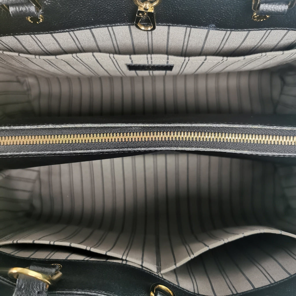 Louis Vuitton Montaigne GM Black Monogram empty