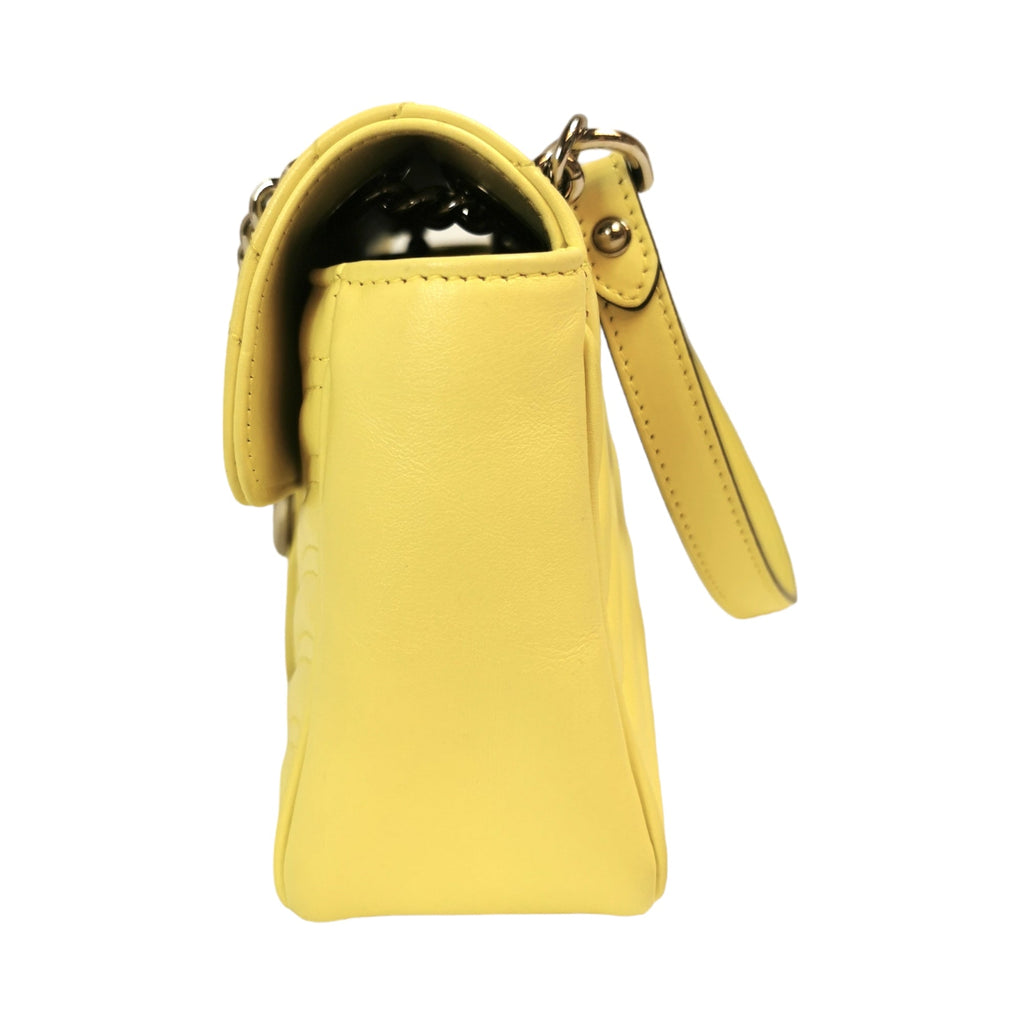 Gucci GG Marmont Small Yellow MatelassÃƒÆ’Ã‚Â© Leather