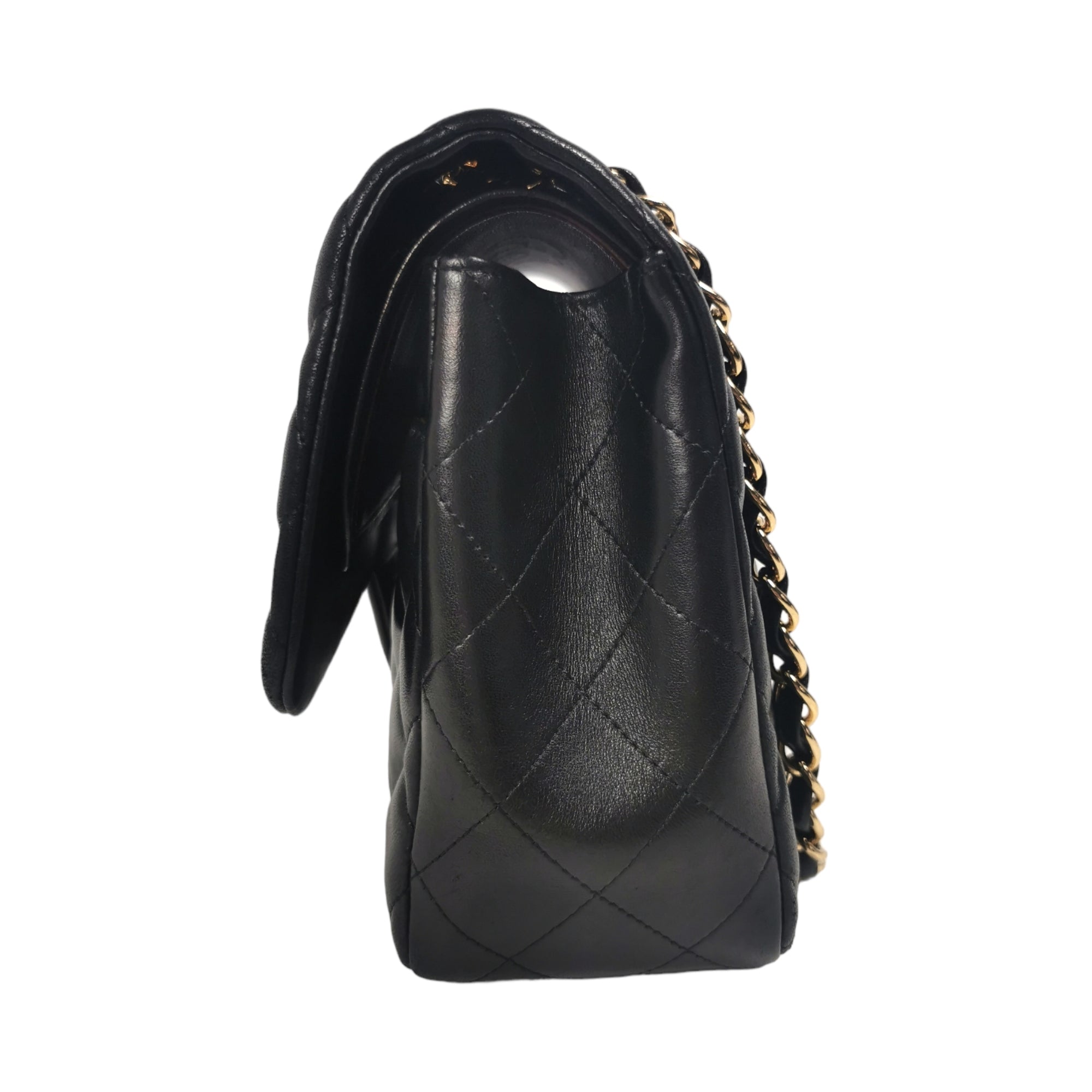 Chanel Classic Double Flap Jumbo Black Lambskin Gold
