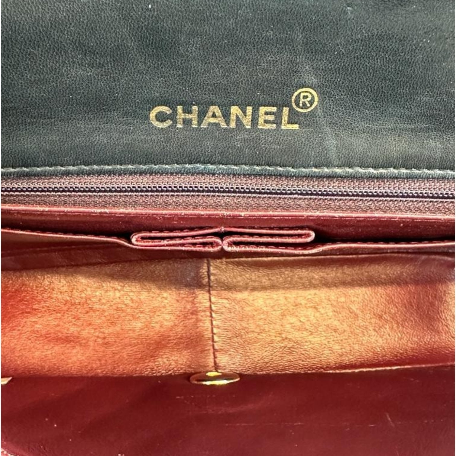 Chanel Full Flap Bag Small Black Lambskin Gold