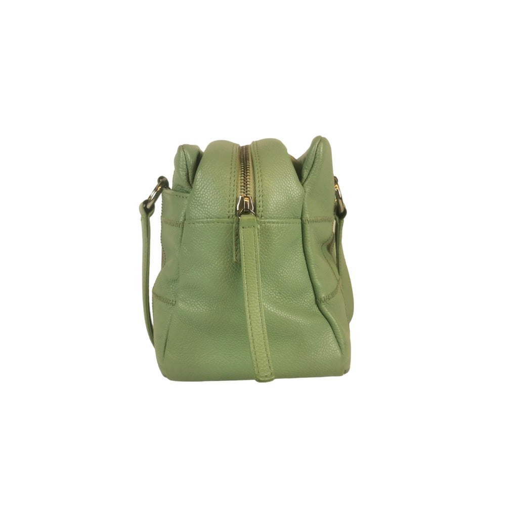Chanel Chocolate Bar Bowling Bag Green