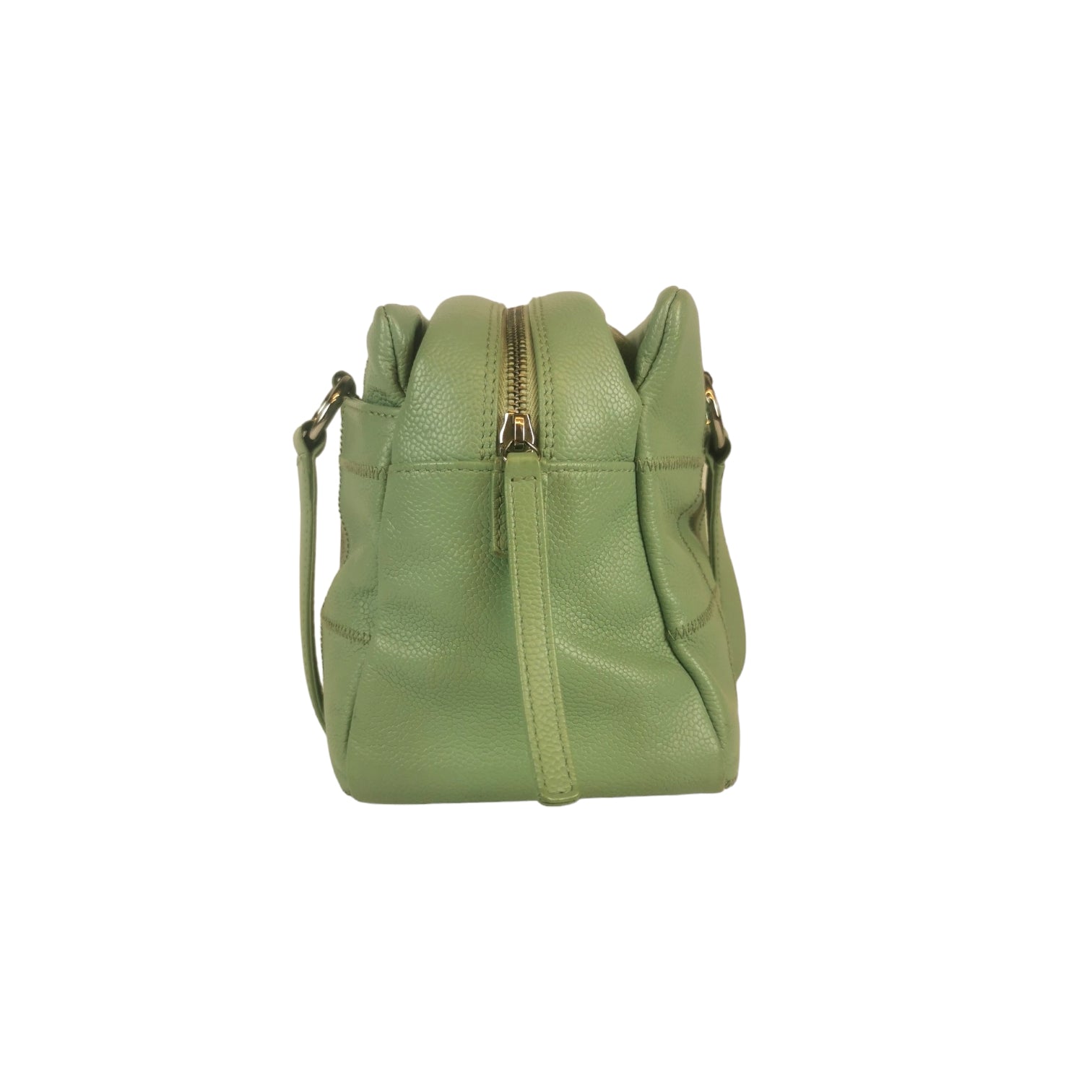 Chanel Chocolate Bar Bowling Bag Green