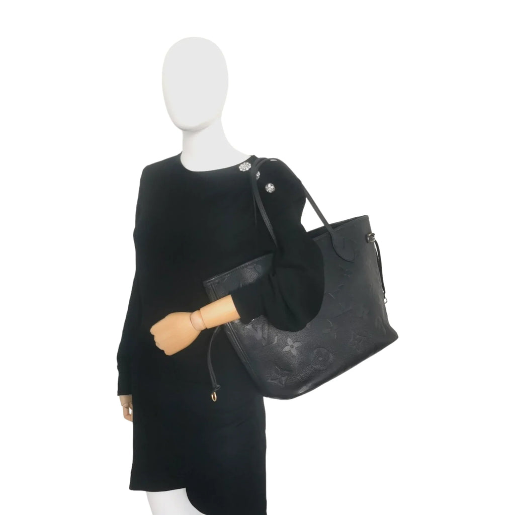 Louis Vuitton Neverfull MM Black Monogram Empreinte