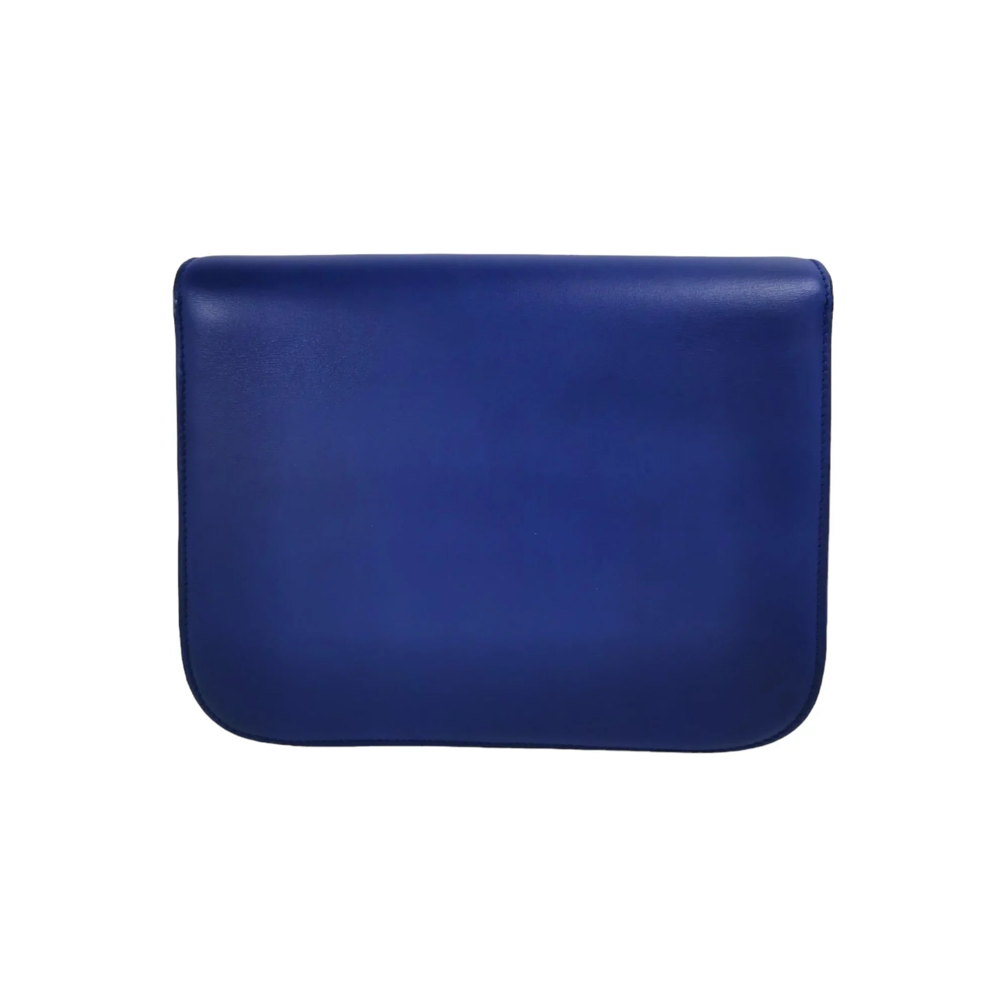 Celine Classic Medium Blue Box Leather Gold