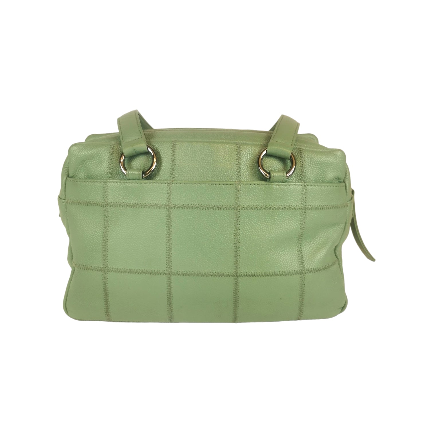 Chanel Chocolate Bar Bowling Bag Green