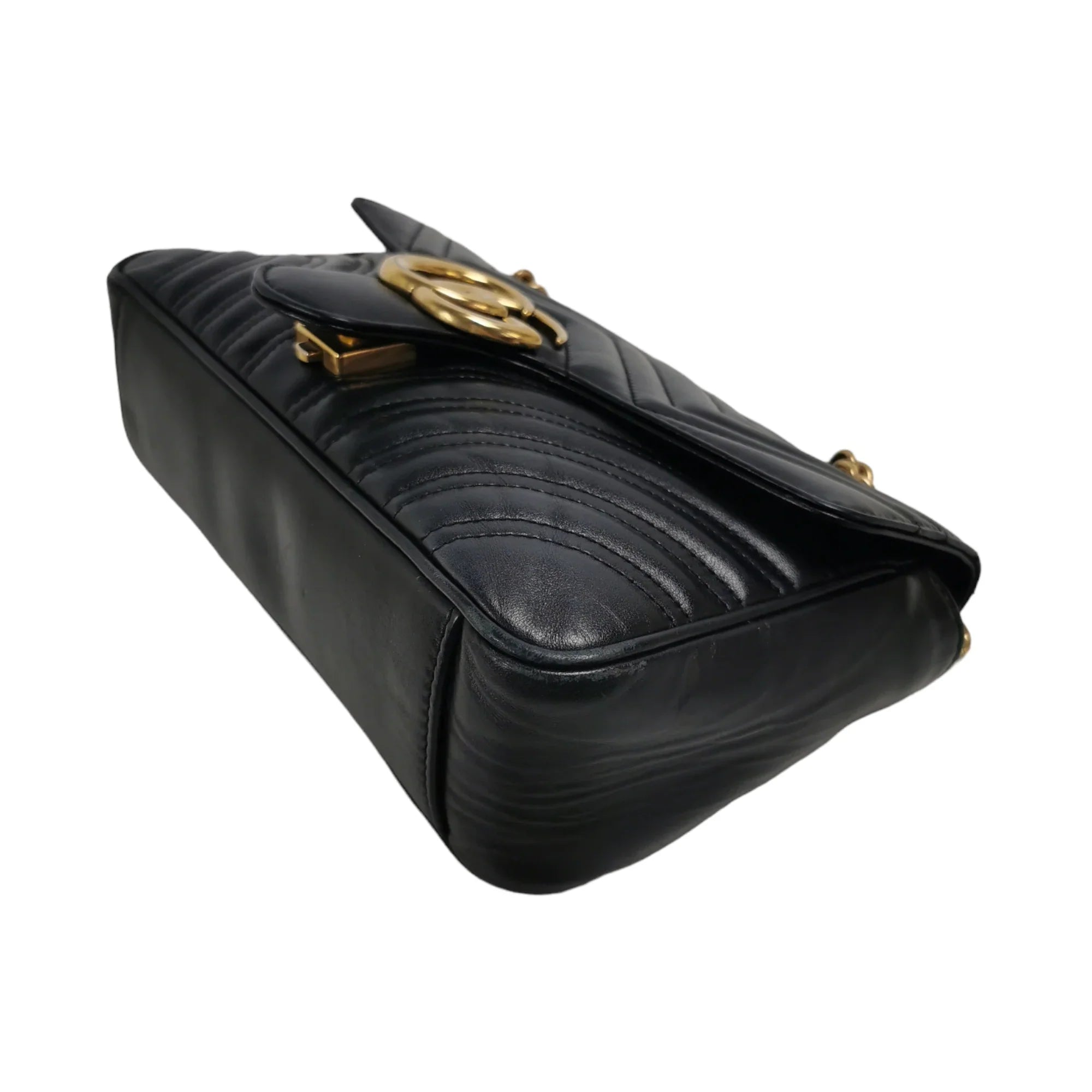 Gucci GG Marmont Small Black MatelassÃƒÆ’Ã‚Â© Leather
