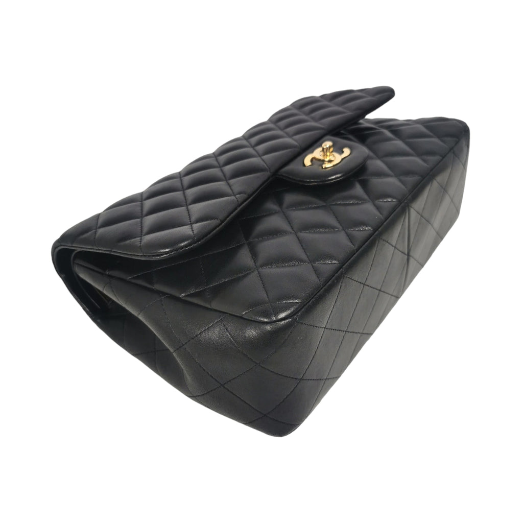 Chanel Classic Double Flap Jumbo Black Lambskin Gold
