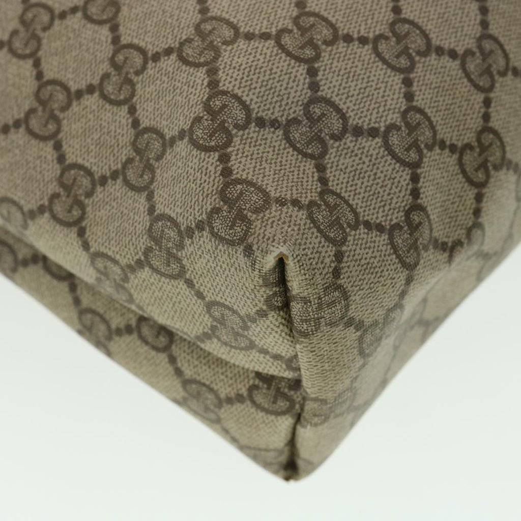 GUCCI Web Sherry Line GG Canvas Tote Bag PVC Leather Beige Green Red ro546