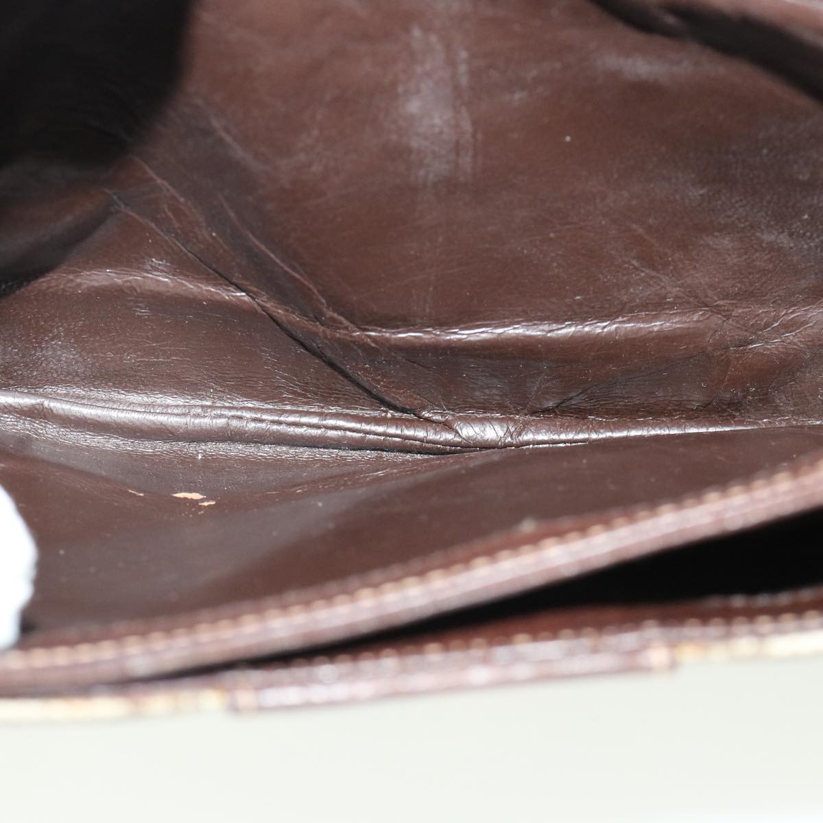 GUCCI GG Canvas Shoulder Bag PVC Leather Beige ro555