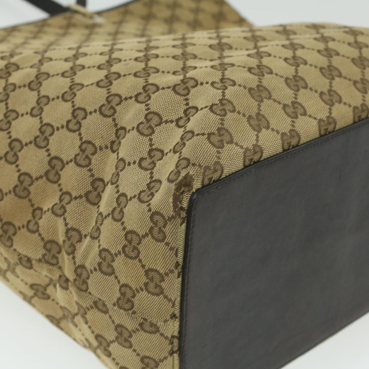 GUCCI GG Canvas Tote Bag Beige 00210972404 ro775