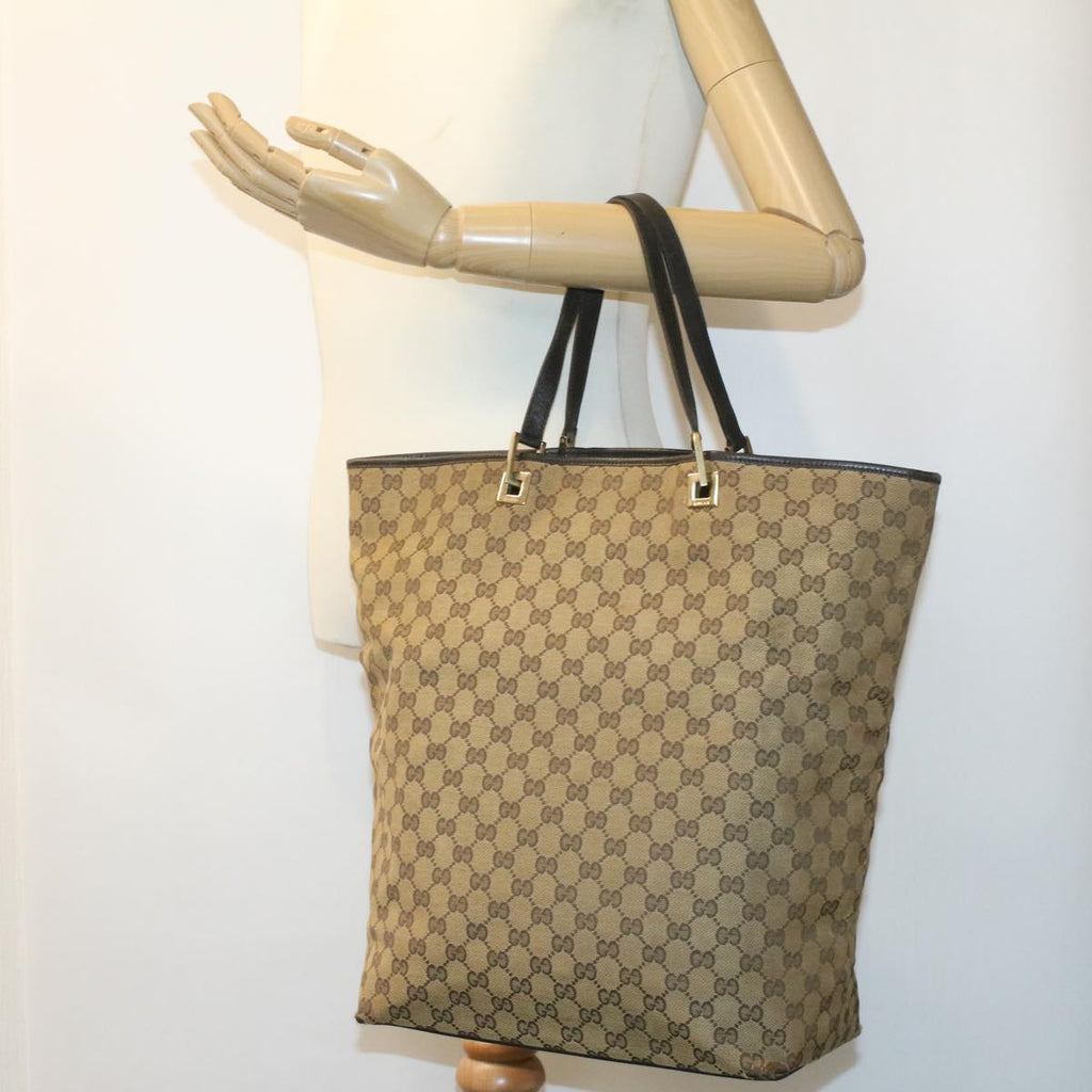 GUCCI GG Canvas Tote Bag Beige 00210972404 ro775