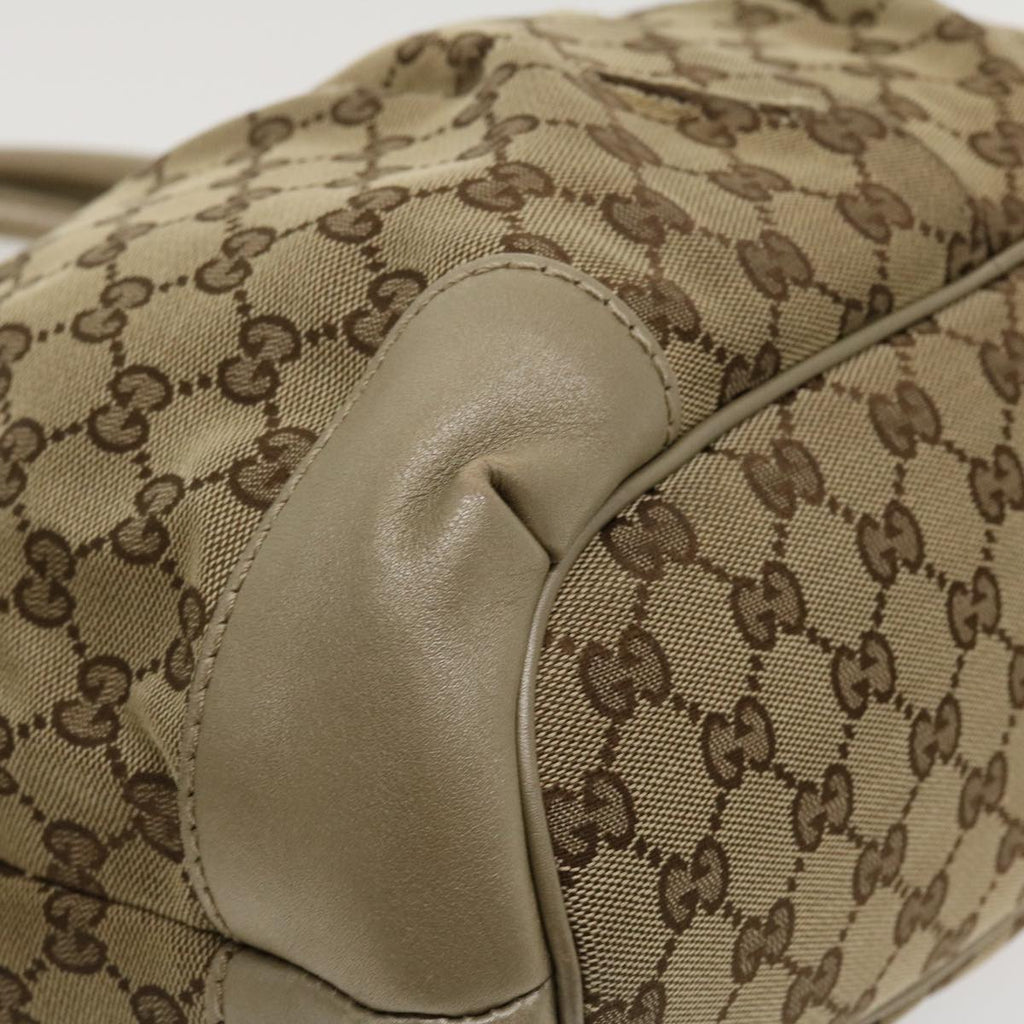 GUCCI GG Canvas Shoulder Bag Beige 247902 ro787