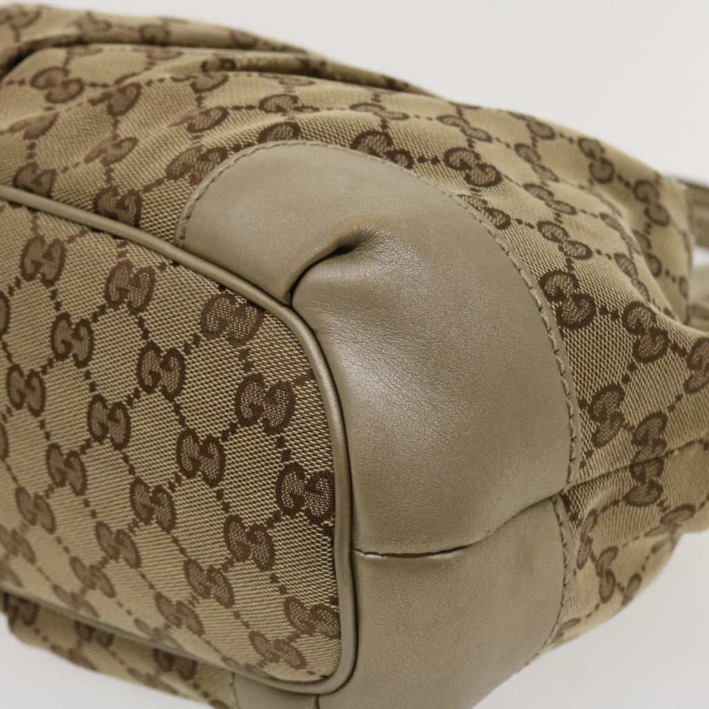 GUCCI GG Canvas Shoulder Bag Beige 247902 ro787