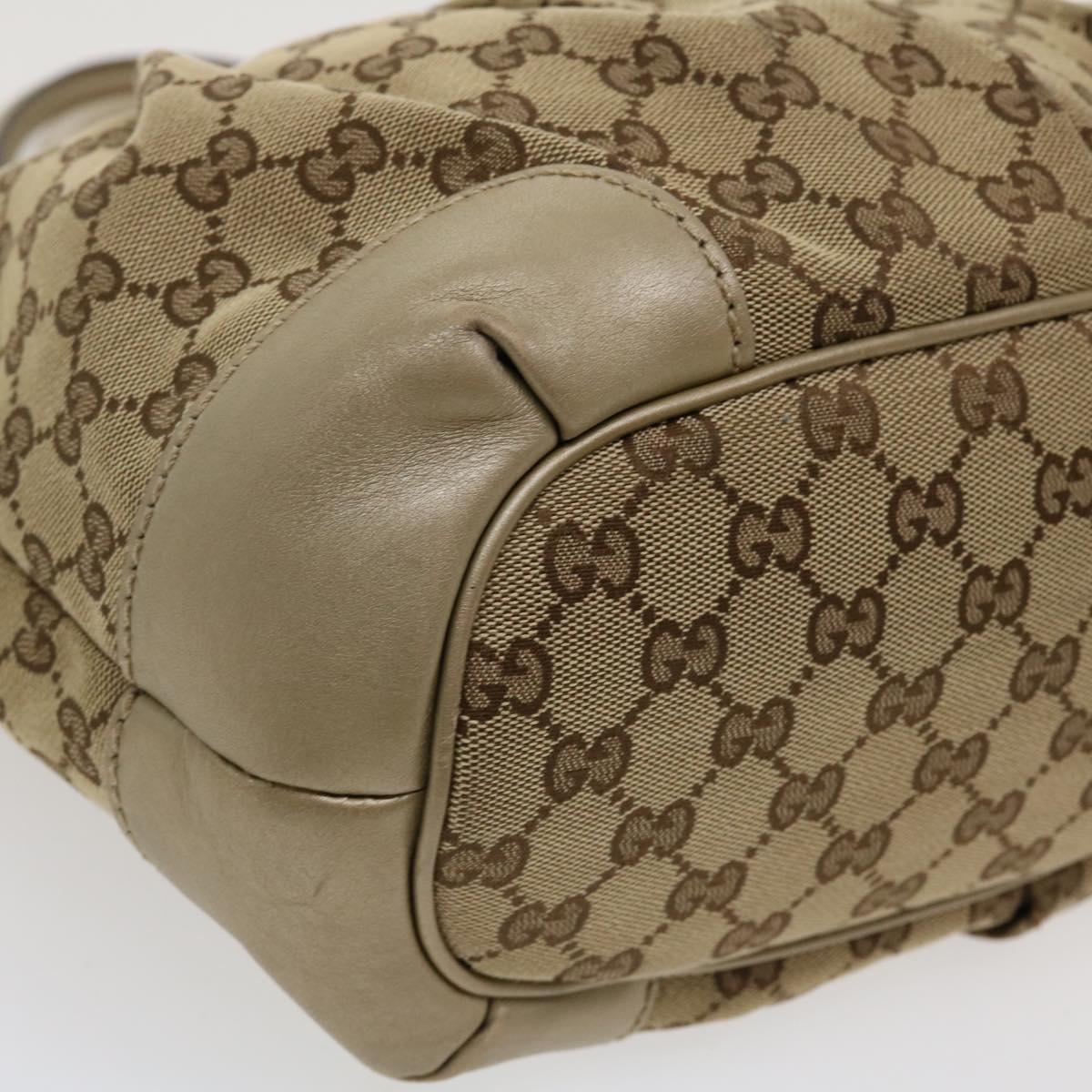 GUCCI GG Canvas Shoulder Bag Beige 247902 ro787