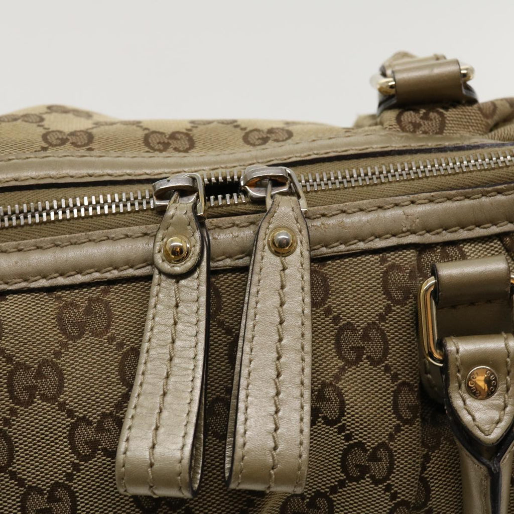 GUCCI GG Canvas Shoulder Bag Beige 247902 ro787
