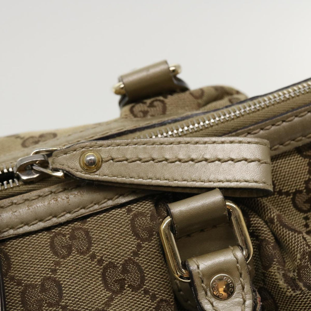 GUCCI GG Canvas Shoulder Bag Beige 247902 ro787