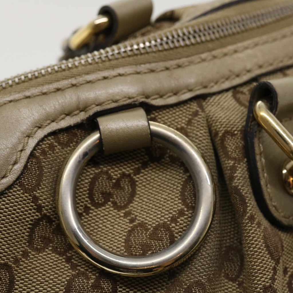 GUCCI GG Canvas Shoulder Bag Beige 247902 ro787