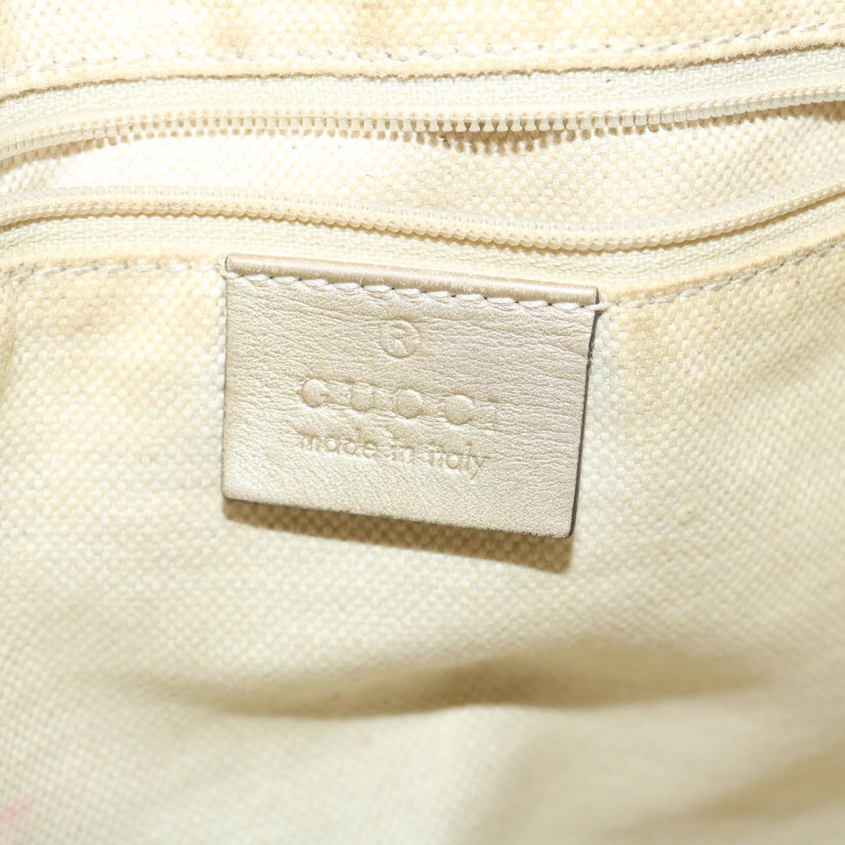 GUCCI GG Canvas Shoulder Bag Beige 247902 ro787