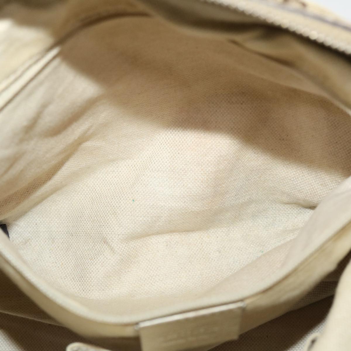 GUCCI GG Canvas Shoulder Bag Beige 247902 ro787