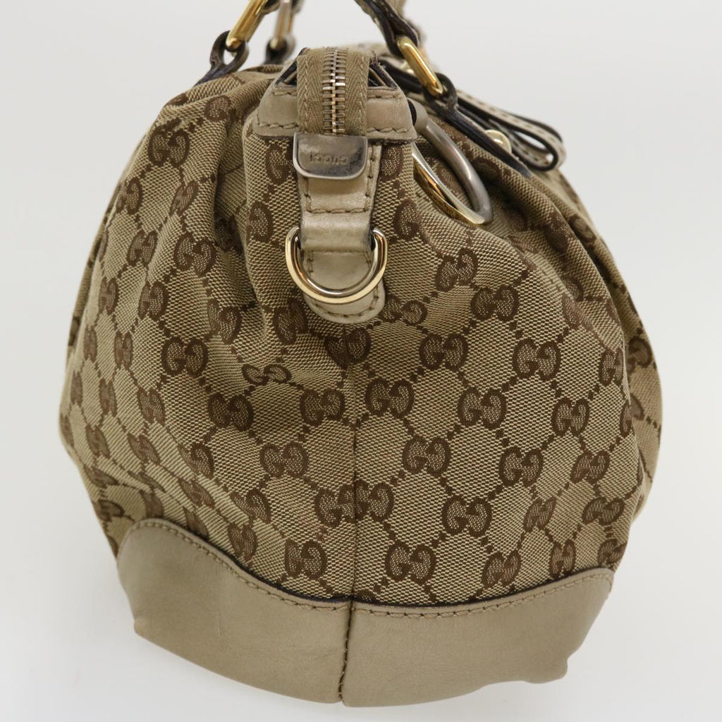 GUCCI GG Canvas Shoulder Bag Beige 247902 ro787