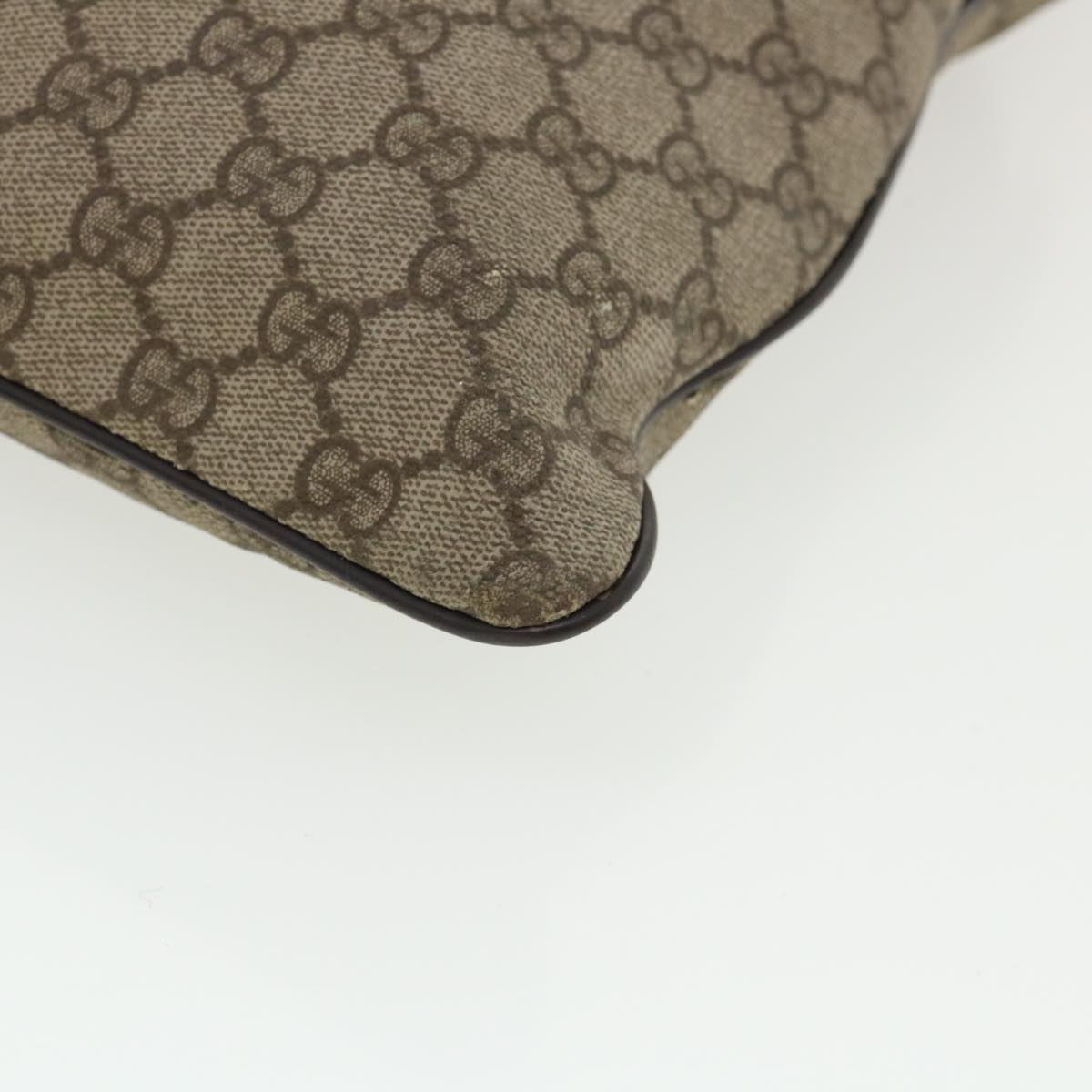 GUCCI GG Canvas Shoulder Bag Beige 141198 ro852