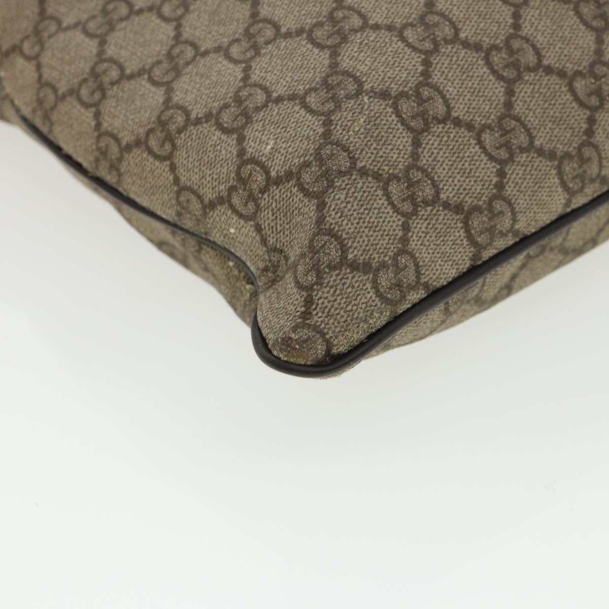 GUCCI GG Canvas Shoulder Bag Beige 141198 ro852