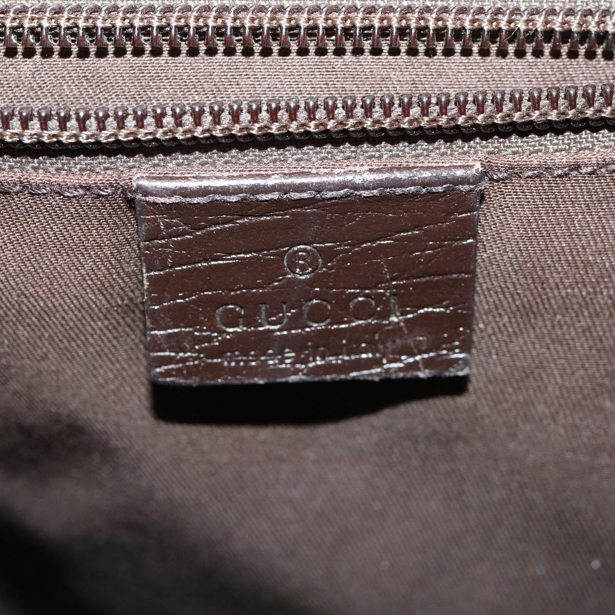 GUCCI GG Canvas Shoulder Bag Beige 141198 ro852