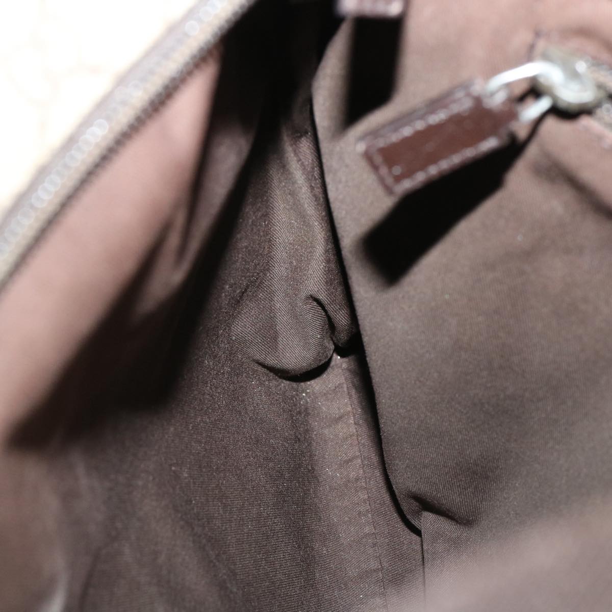 GUCCI GG Canvas Shoulder Bag Beige 141198 ro852