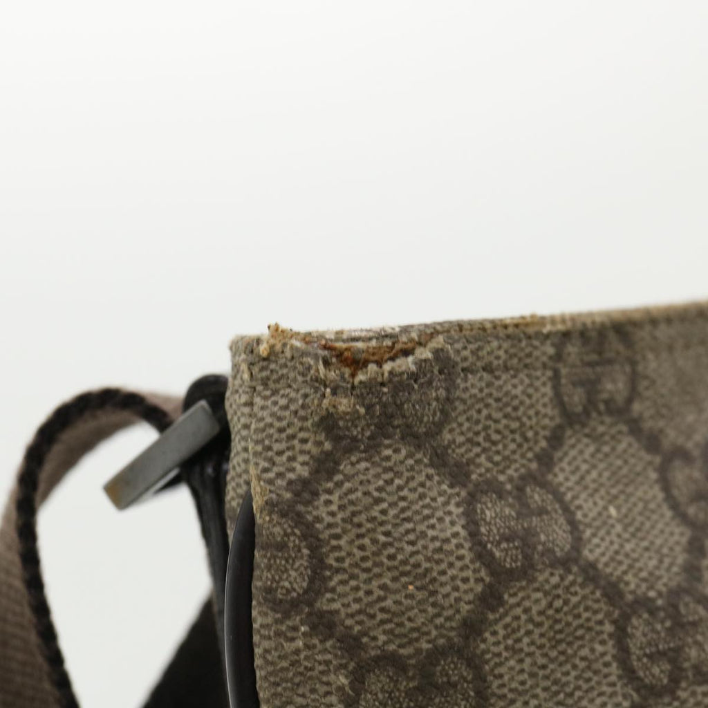 GUCCI GG Canvas Shoulder Bag Beige 141198 ro852